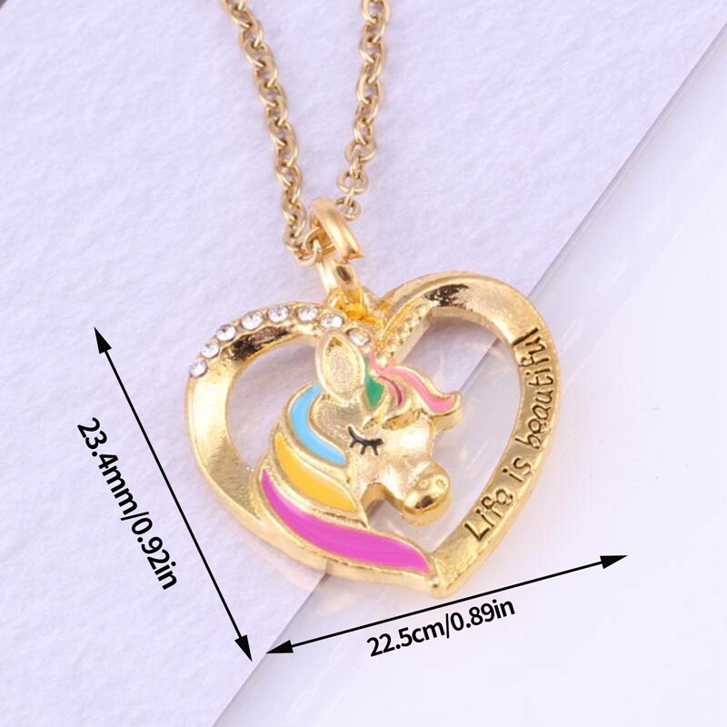 Vòng cổ Mặt Hình Kỳ Lân Đính Đá Thời Trang Cho Tuổi Teen