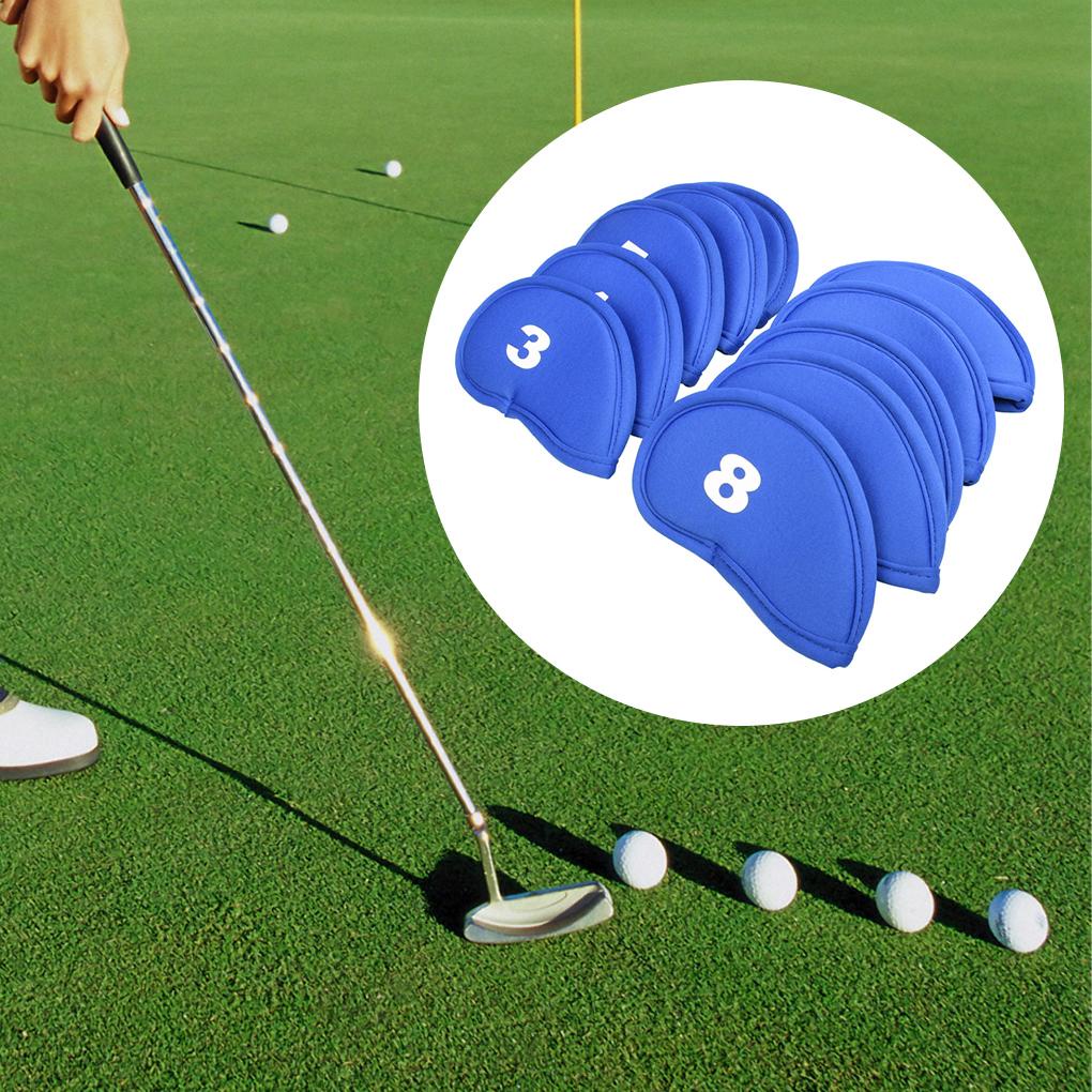 Bộ 10 Vỏ Bọc Bảo Vệ Đầu Gậy Đánh Golf Thể Thao Ngoài Trời