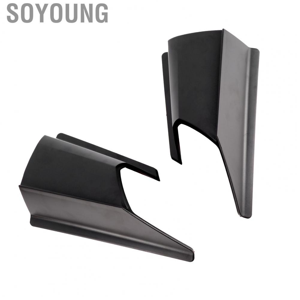 Soyoung Pair Matte Black GP Winglets Aerodynamic Wing Fairing Side Spoiler Fit for Honda ADV 150 2019‑2021