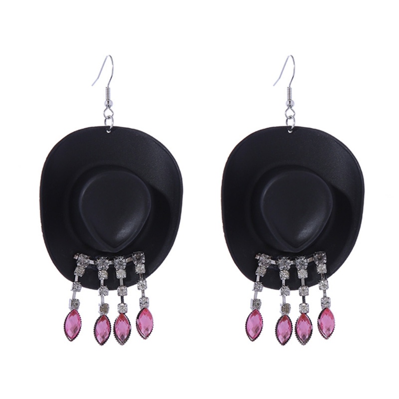 Bông Tai Hình Nón Cao Bồi Đính Đá Phối Tua Rua Thời Trang Cho Nữ