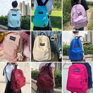 Ba lô jansport màu trơn đơn giản nhẹ nhàng bền bỉ phong cách mỹ cổ điển
