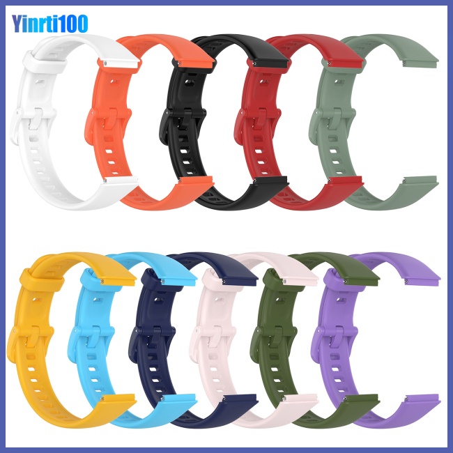 Dây Đeo Thay Thế Chất Liệu Silicon Màu Trơn Phong Cách Thể Thao Cho Huawei Band 7