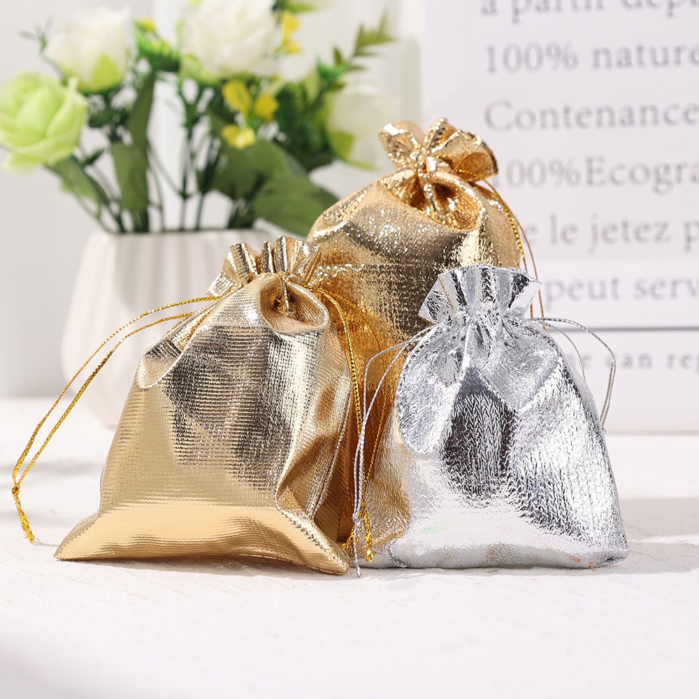 Túi Vải Rút Dây Đựng Trang Sức Chống Oxy Hóa Đa Năng Có Thể Điều Chỉnh Ốp