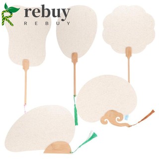 Quạt Cầm Tay DIY Họa Tiết Cổ Điển Trang Trí Nhà Cửa