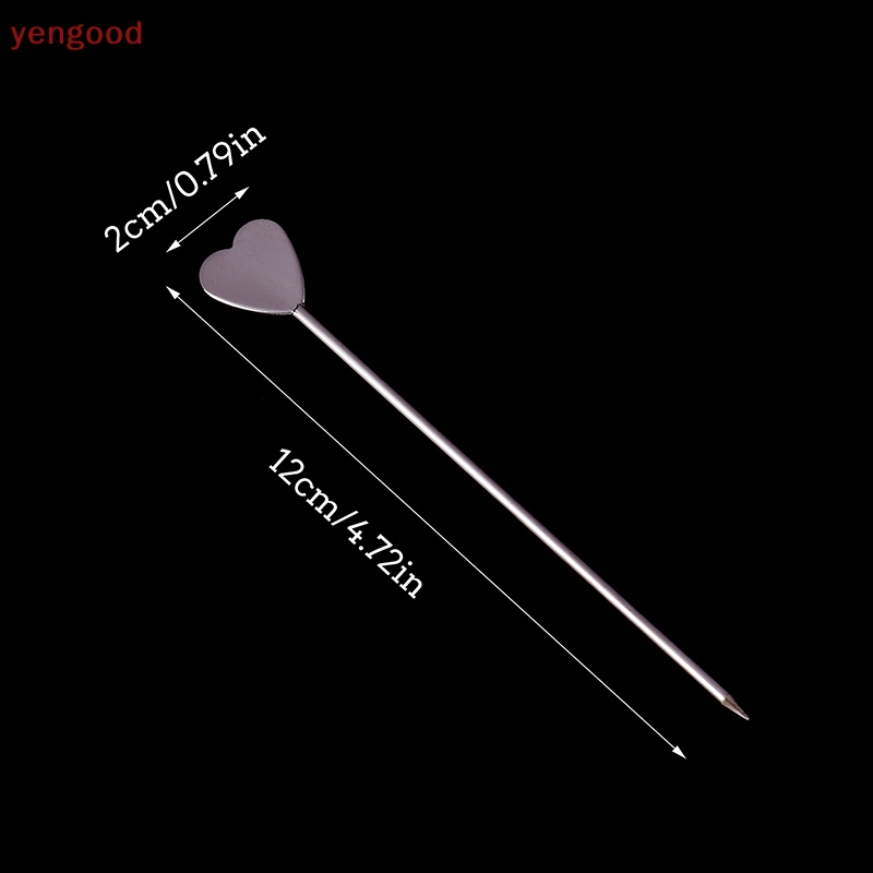 1 Que Xiên Bằng Thép Không Gỉ Làm Cocktail