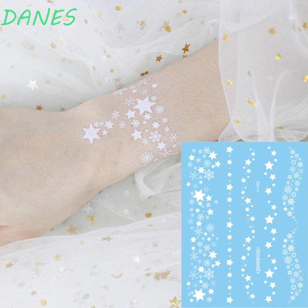 Hình Xăm Dán Henna Màu Trắng Chống Thấm Nước Siêu Bền Độc Đáo