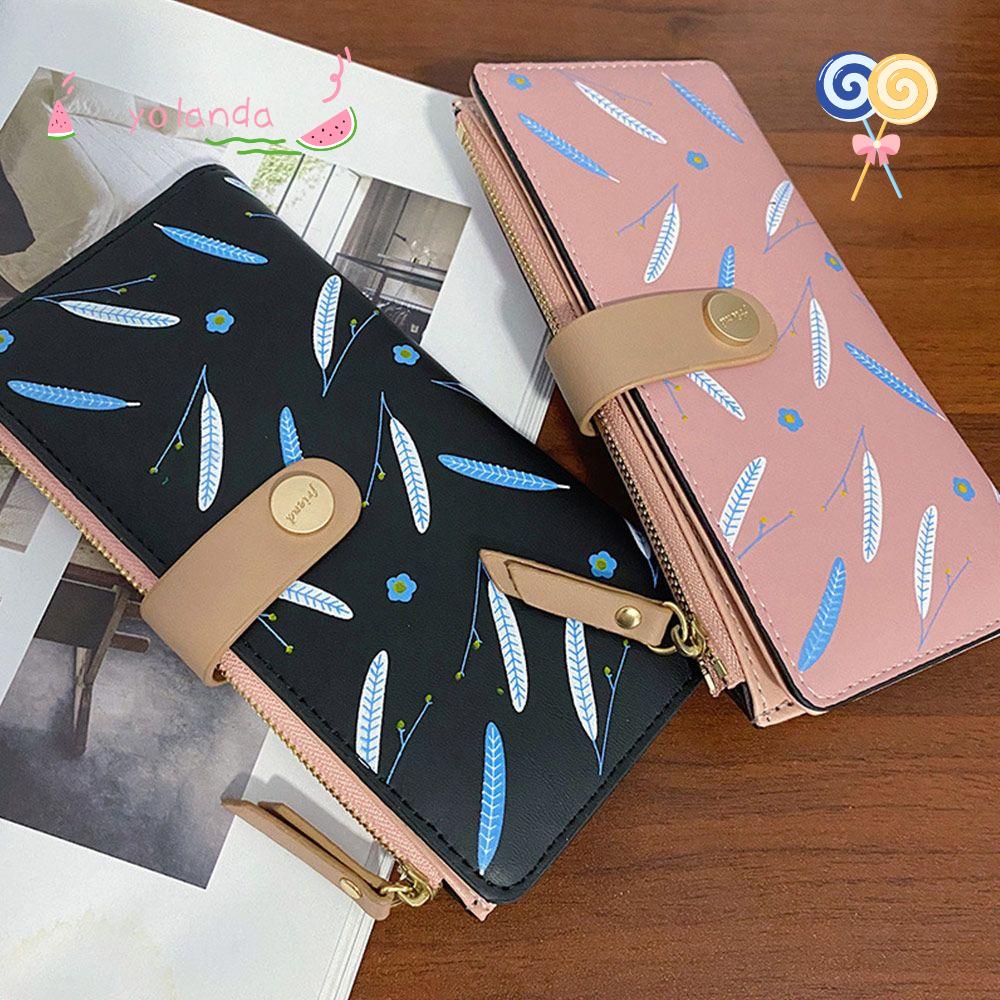 Ví Da PU Dáng Dài Thiết Kế Đơn Giản Thời Trang Cho Nữ