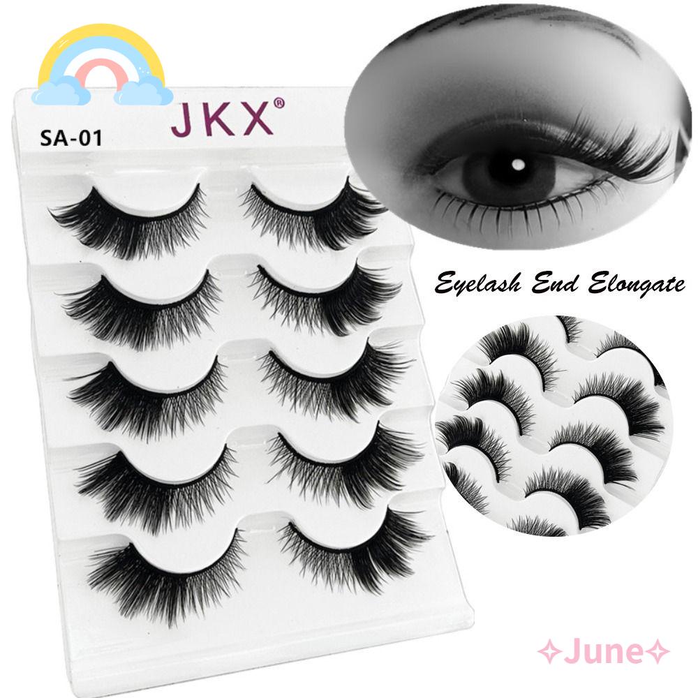 Bộ 5 Cặp Lông Mi Giả Mắt Mèo Tự Nhiên