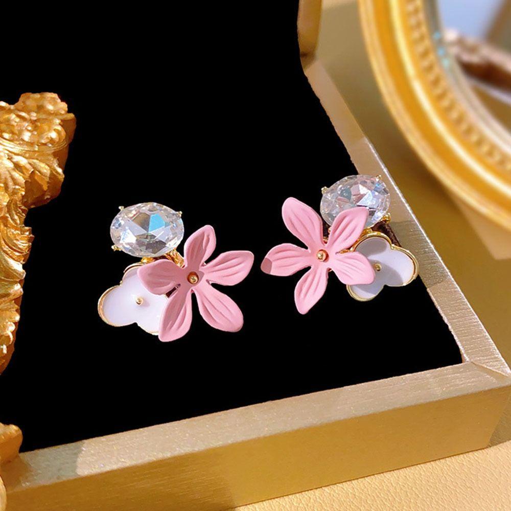 Bông Tai Hợp Kim Mạ Điện Hình Hoa Xinh Xắn WMES15H|Khuyên Tai Mori Tinh Tế Cho Mùa Hè