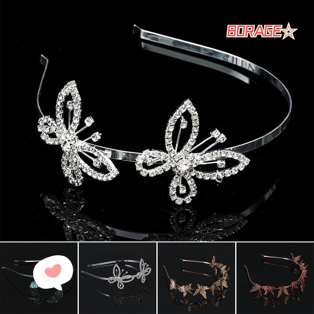 Băng Đô Cài Tóc Hình Bướm Thanh Lịch|Phụ Kiện Cài Tóc Cô Dâu Sang Trọng