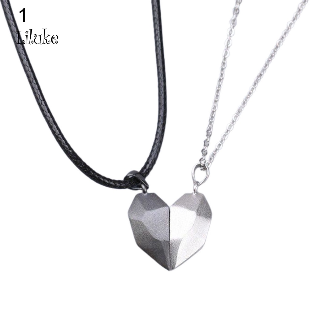 Bộ 2 Dây Chuyền Mặt Trái Tim Thời Trang Cá Tính