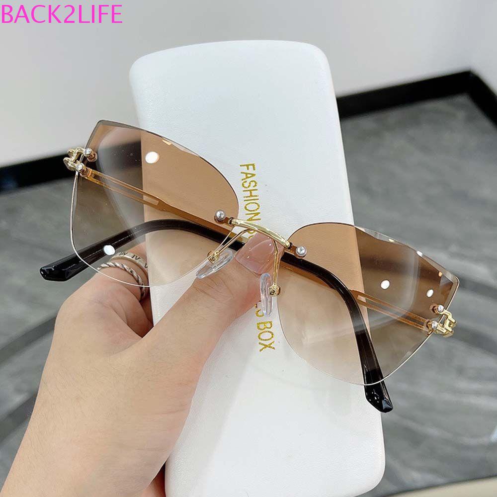 Kính Mát Không Gọng Chống Tia UV Kiểu Dáng Đơn Giản Phong Cách Hàn Quốc Cho Nam Và Nữ BACK2LIFE