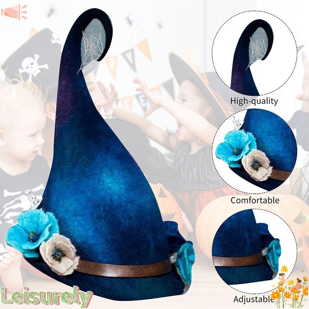 Mũ Phù Thủy Rộng Vành Thiết Kế Mới Làm Quà Tặng Halloween