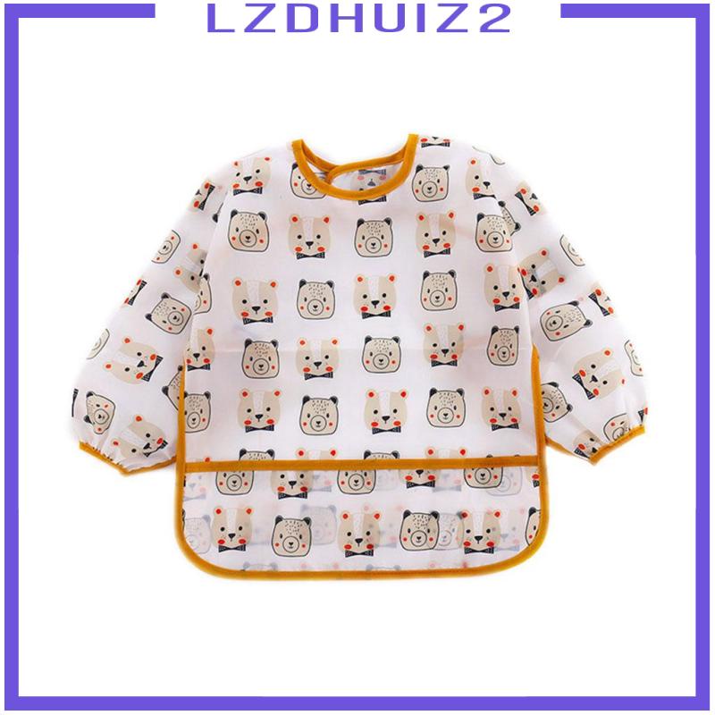 Yếm Ăn Tay Dài Chống Thấm Nước Tiện Dụng Cho Bé