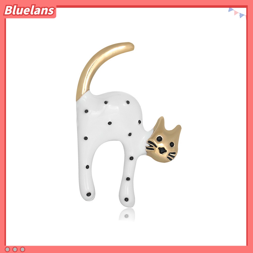 [BLS] Trâm Cài Áo Hình Mèo Hoạt Hình Đốm Dầu