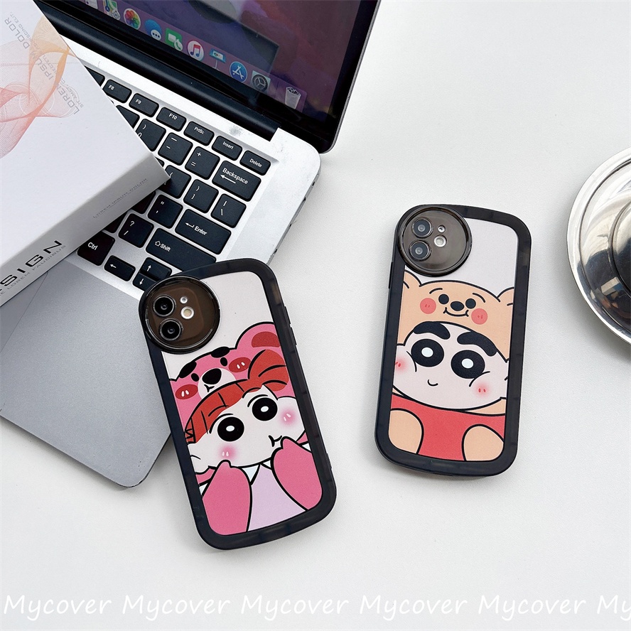 Ốp Điện Thoại Silicon Mềm Họa Tiết Cậu Bé Bút Chì Cho iPhone 11 13 12 14 Pro Max X XR Xs Max 6 7 8 Plus