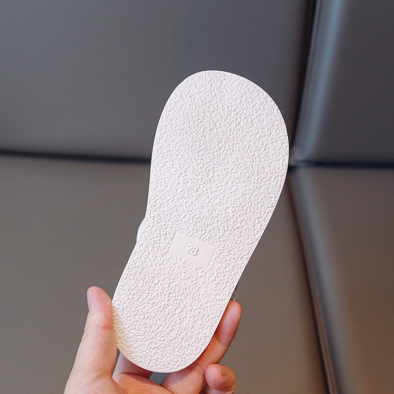 Xăng đan Đế Mềm Chống Trượt Màu Trơn Dành Cho Bé Gái 2-16 Tuổi