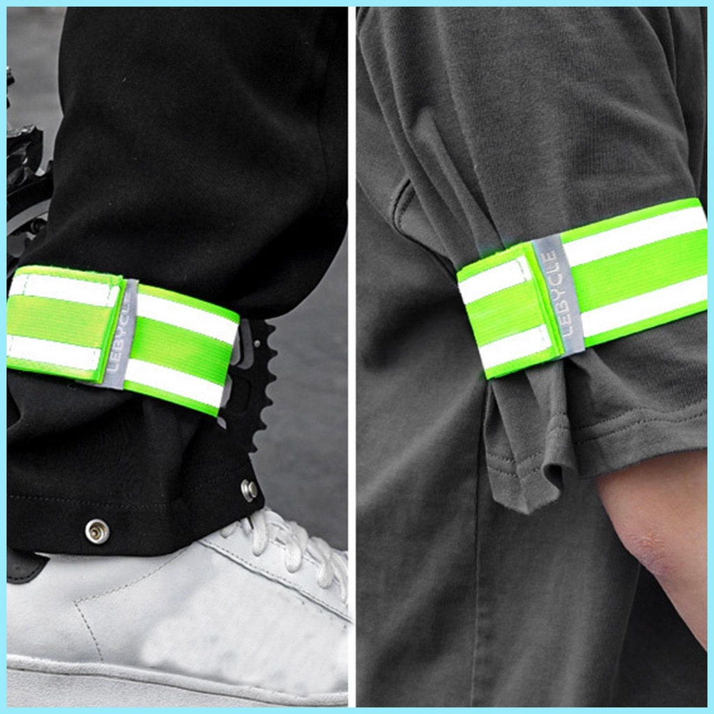 Bộ 2 Đai Phản Quang Đeo Cánh Tay An Toàn Tiện Dụng Cho Người Chạy Bộ tdevn