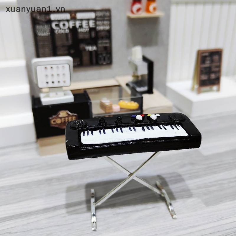 Đàn Piano Điện Mini Tỉ Lệ 1: 12 Dùng Để Trang Trí Nhà Búp Bê
