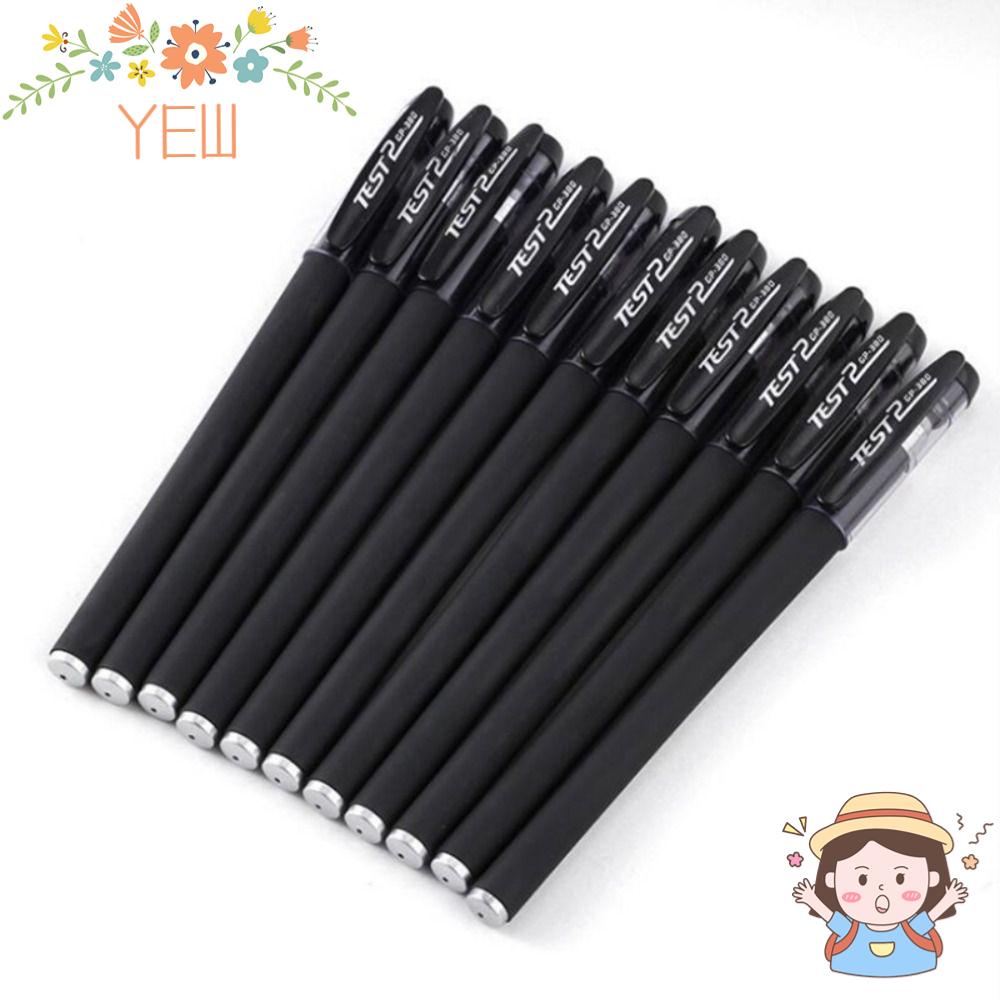 Set 10 Bút Bi Mực Đen / Đỏ / Xanh Ngòi 0.5mm Dành Cho Học Sinh
