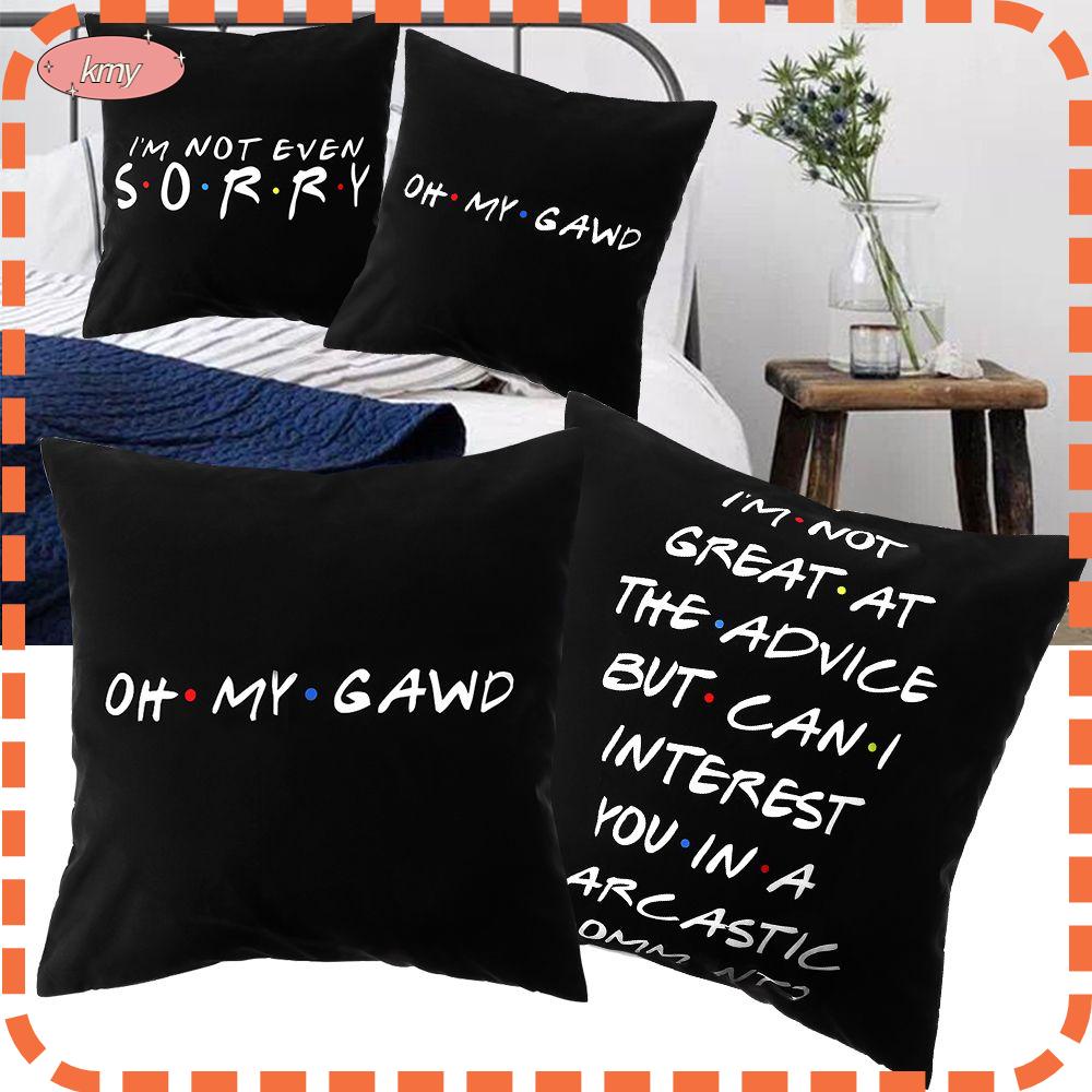 Vỏ Gối In Họa Tiết Vui Nhộn, Kích Thước 18x18 inch