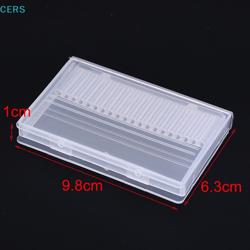 Hộp Đựng Mũi Khoan Móng Tay 20 Lỗ Bằng Nhựa Kích Thước 3 / 32 &quot;bits