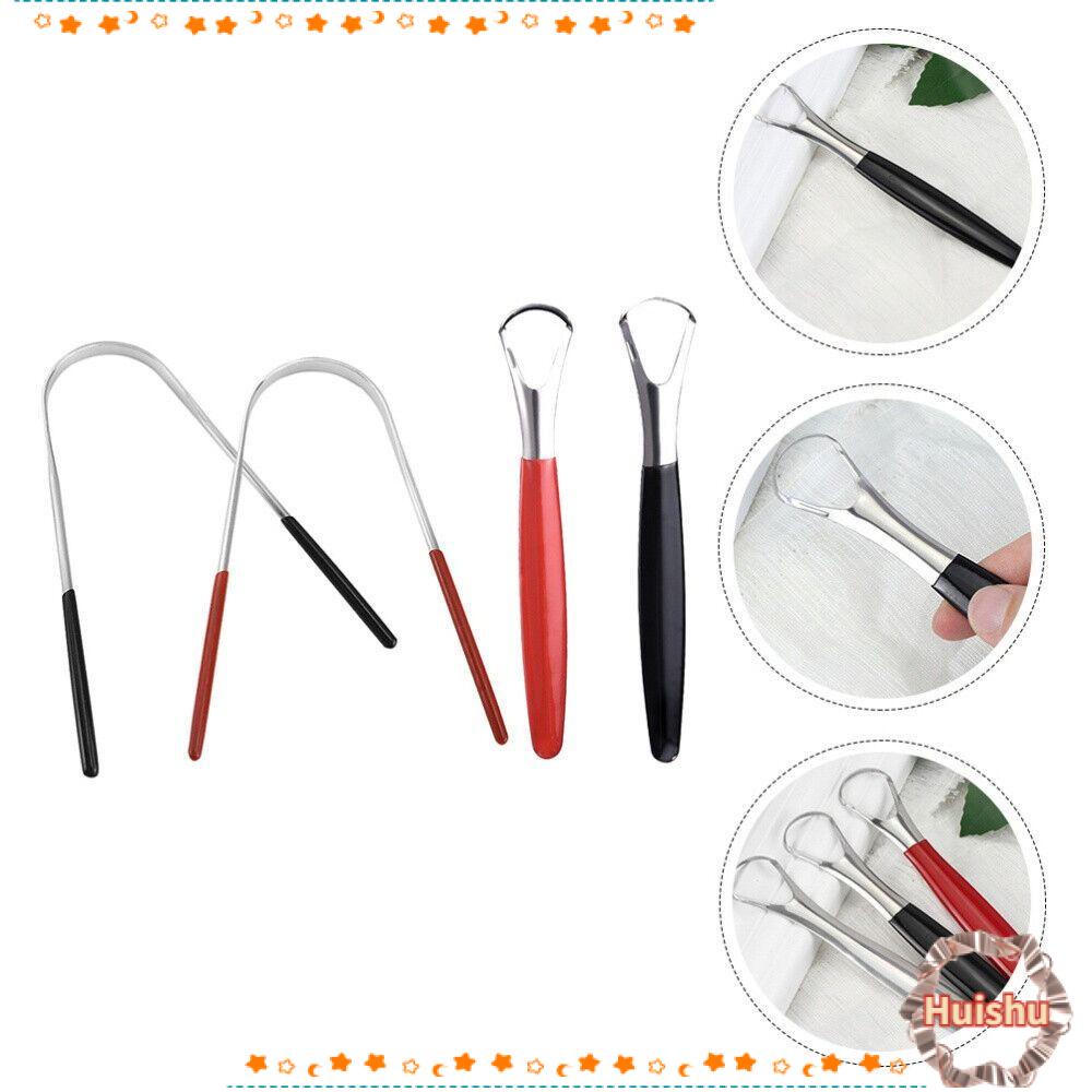 HS Set 4 Dụng Cụ Nạo Làm Sạch Lưỡi Thời Trang Thoáng Khí
