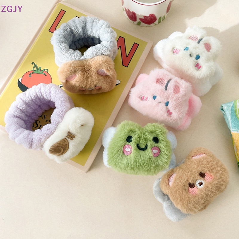 Bộ 2 Khăn Lau Mặt / Cổ Tay Bằng Sợi Micro Chống Nước Chống Bẩn Họa Tiết Hoạt Hình Dễ Thương Mới