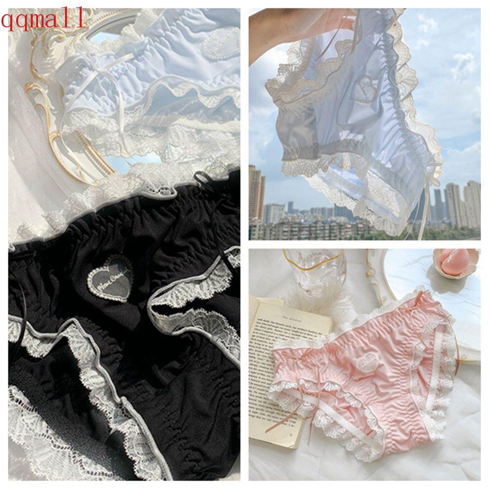 Quần Lót Ren Không Đường May Lưng Thấp Bằng Cotton Thoáng Khí Nhiều Màu Sắc Phong Cách Lolita Nhật Bản Dành Cho Nữ