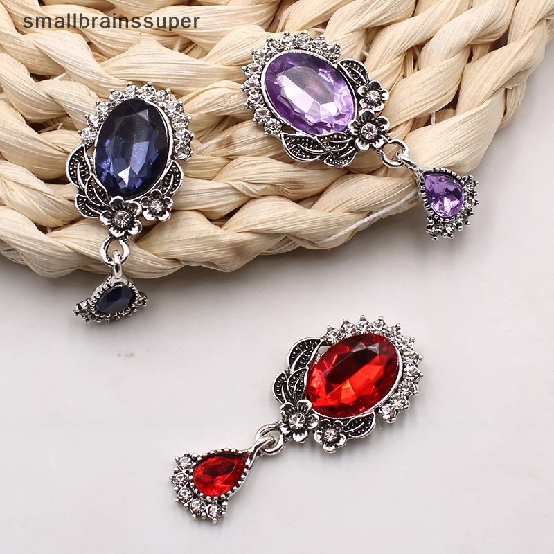 Trâm Cài Áo Hợp Kim 23 * 52mm Hình oval Đính Đá DIY