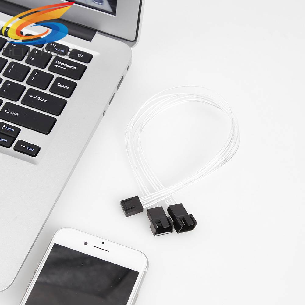 Dây Cáp Tách Quạt Tản Nhiệt CPU 3 Chiều 30cm 4Pin PWM 1 Sang 1 2