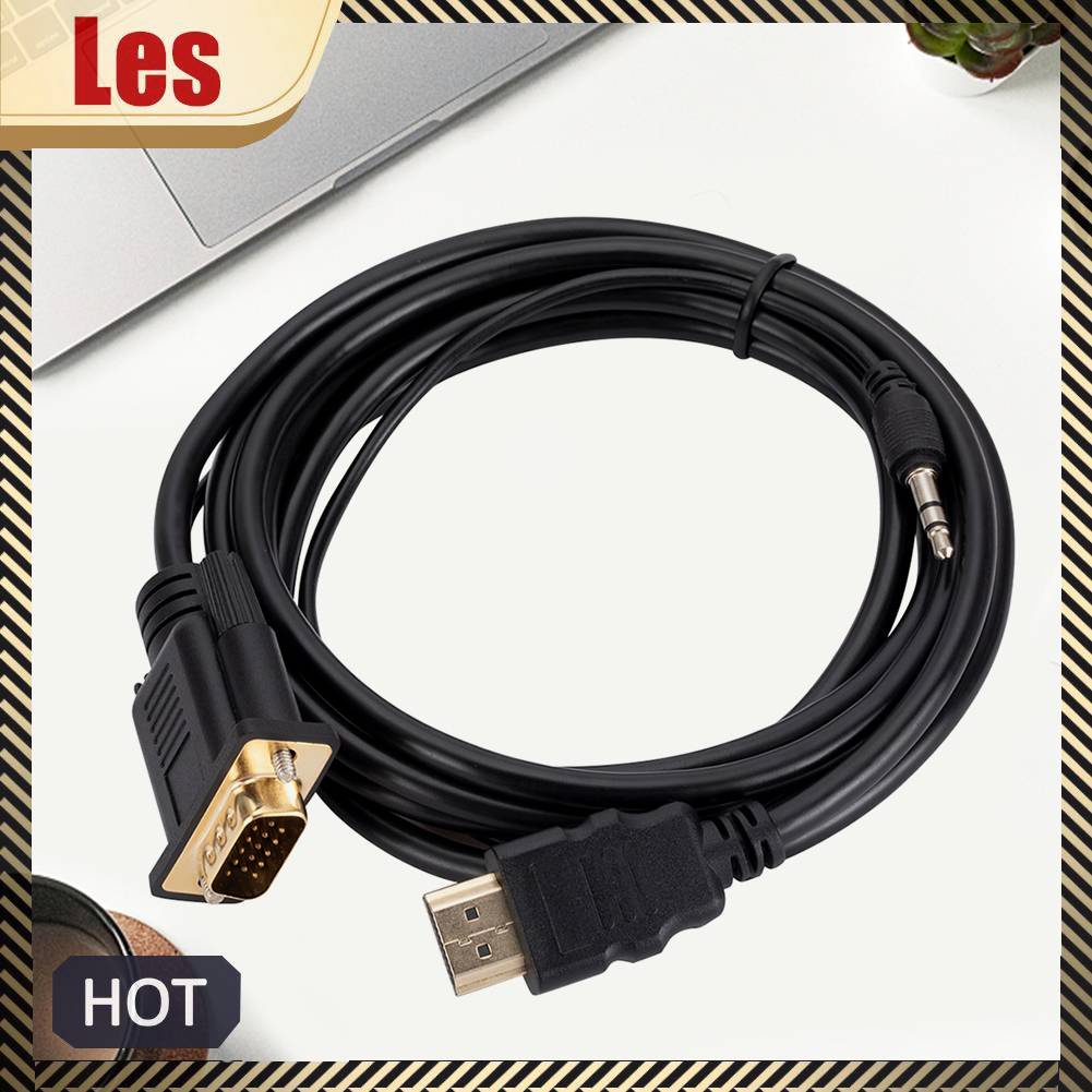 Cáp ChuyểN ĐổI 1.8m HDMI-compatible Sang VGA Cho MàN HìNh MáY ChiếU