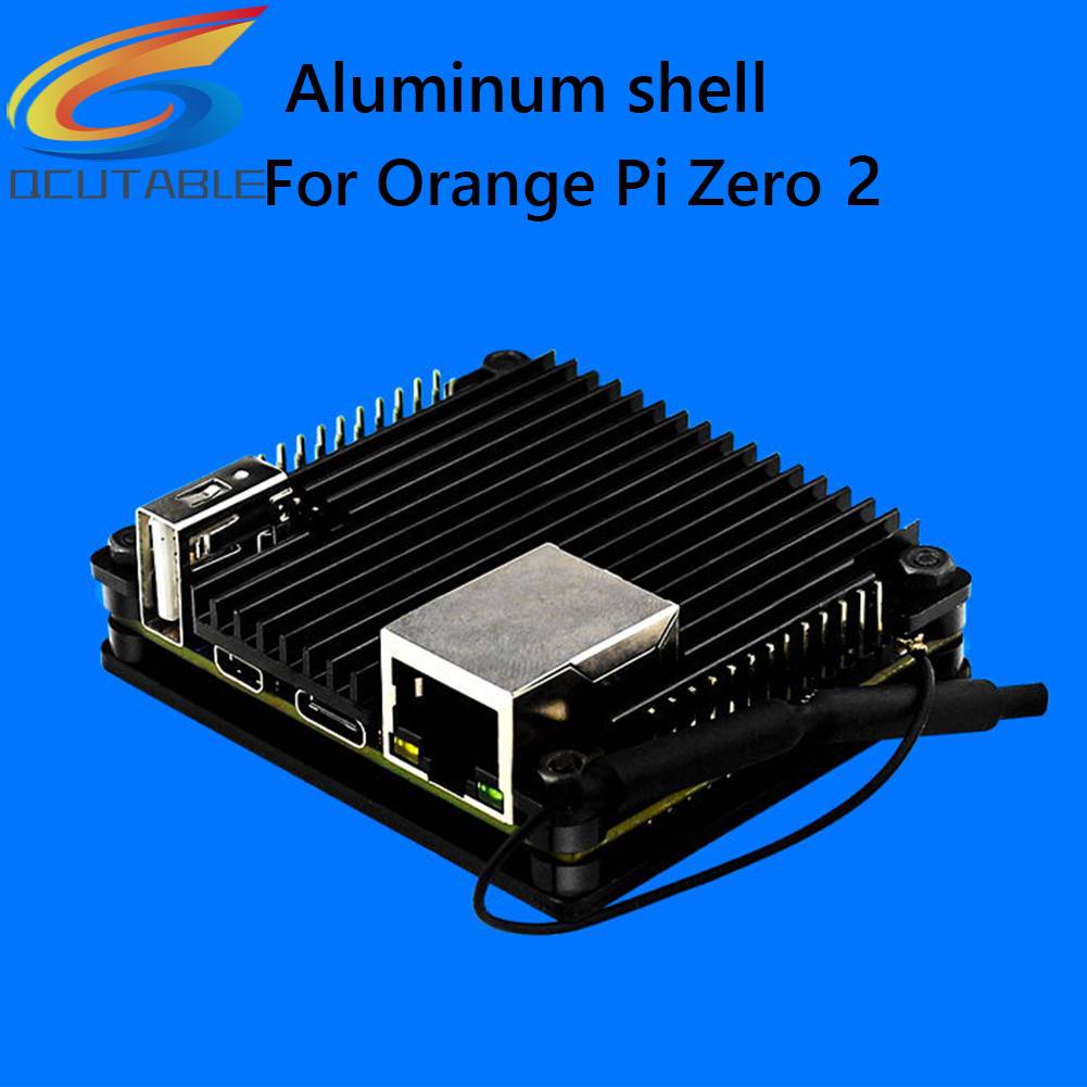 Ốp Lưng Nhôm Làm Mát Màu Cam Pi Zero / Orange Pi Zero 2 Đen