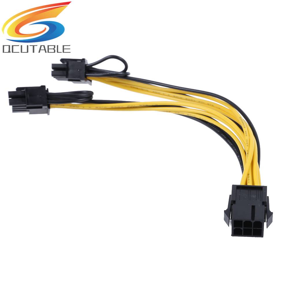 Cáp Chia Cổng 6Pin Sang 8 (6 + 2) Cho Card Đồ Họa