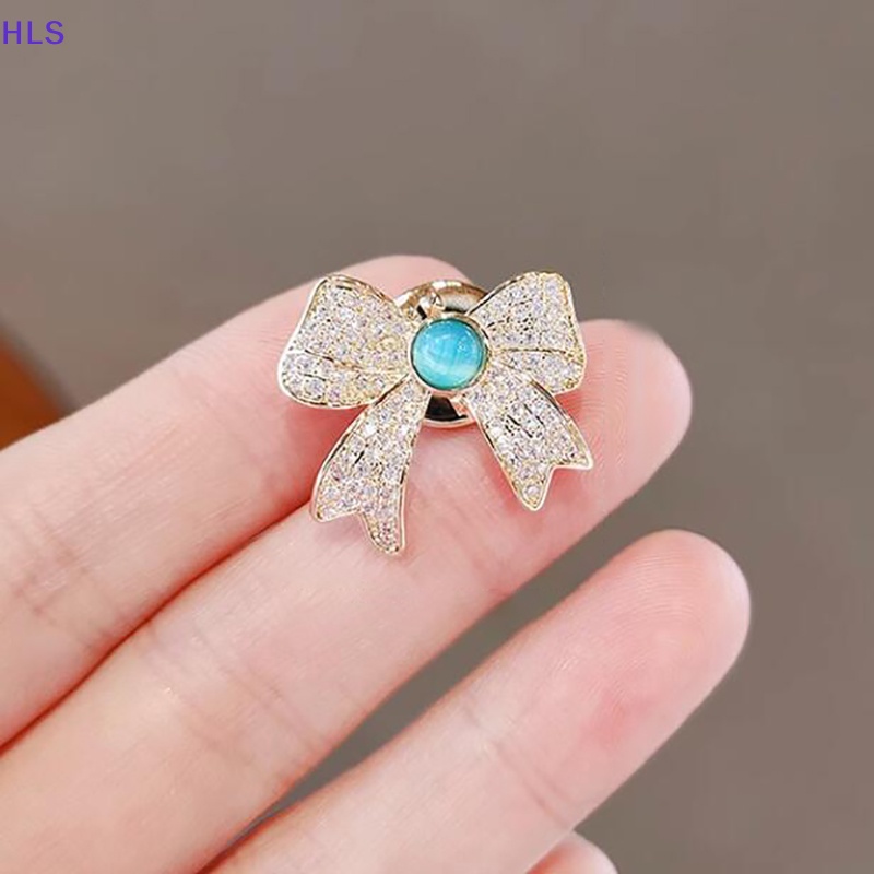 Ghim Cài Áo Hình Nơ Đính Đá Opal Thời Trang Cho Nữ