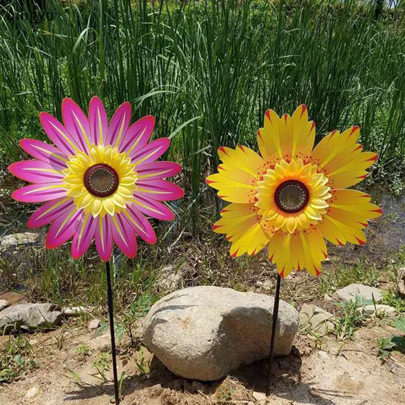 Qingyu Cối Xay Gió Một Lớp Thiết Kế Hoa Hướng Dương Nhiều Màu Sắc Đẹp Mắt