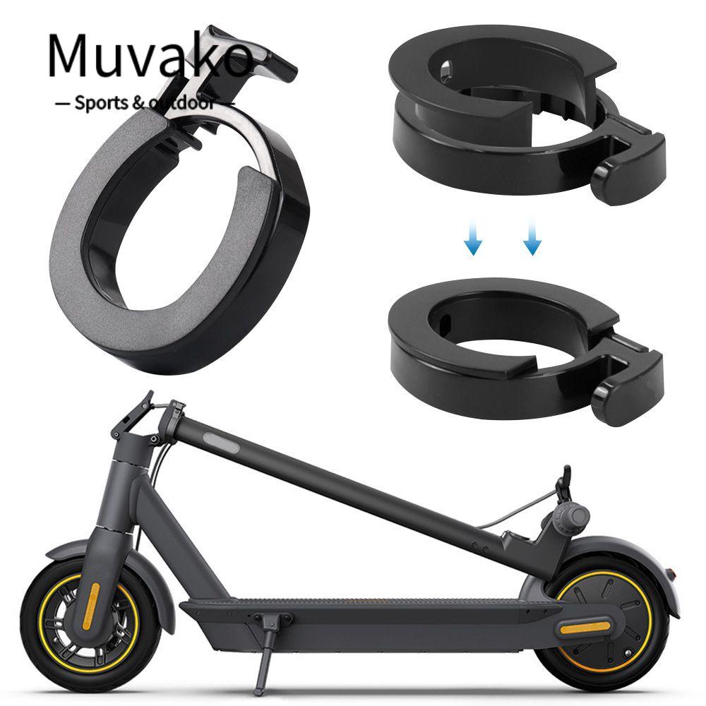 MUVAKO Vòng Đệm Bảo Vệ Ống Kính Phía Trước Dạng Gập Màu Đen Chất Lượng Cao Cho Ninebot MAX G30