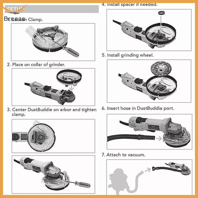 Vỏ Bọc Chống Bụi Cho Máy Mài 4 Inch 5 Inch