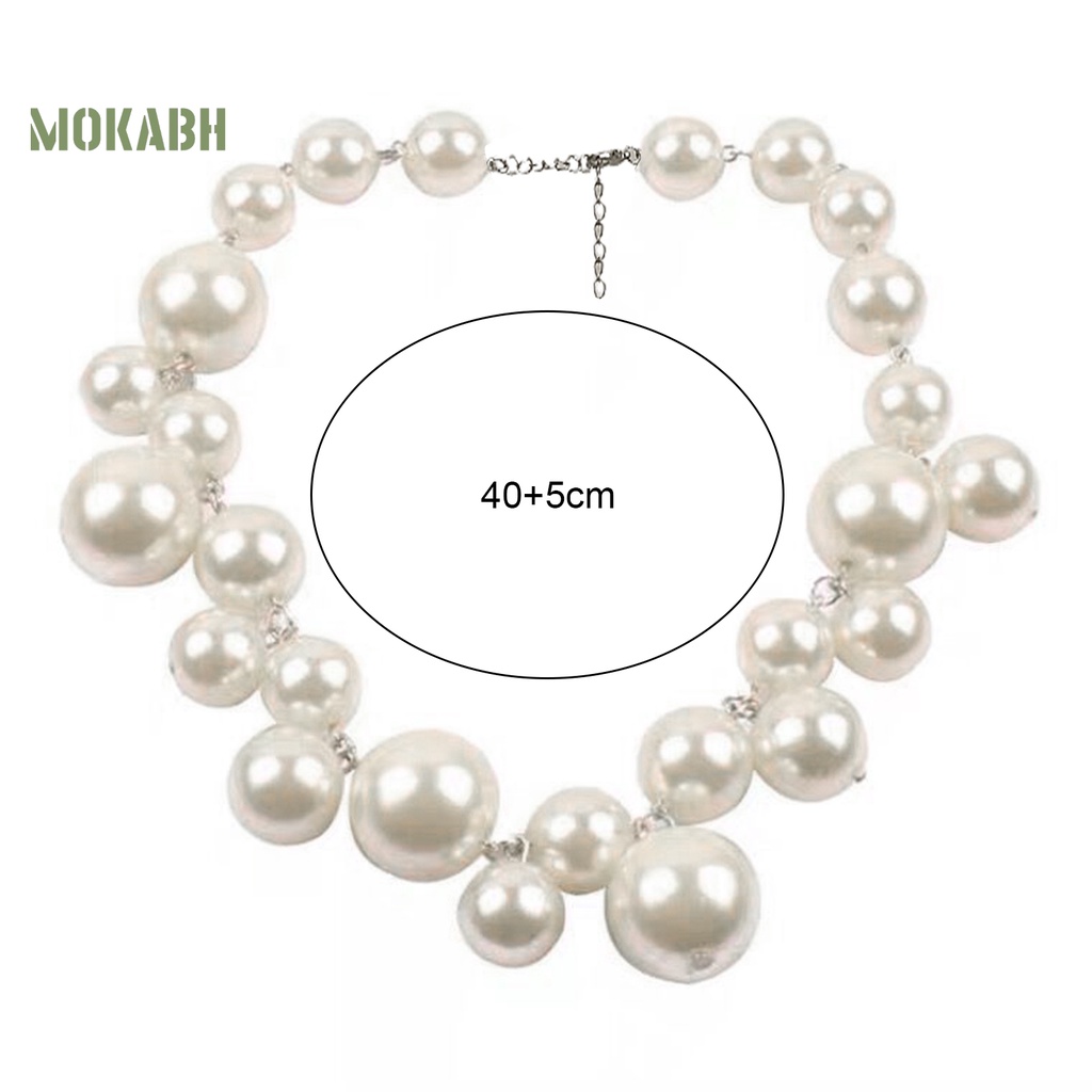 Vòng Cổ Chuỗi Hạt Ngọc Trai Giả Cao Cấp Thời Trang Dành Cho Nữ