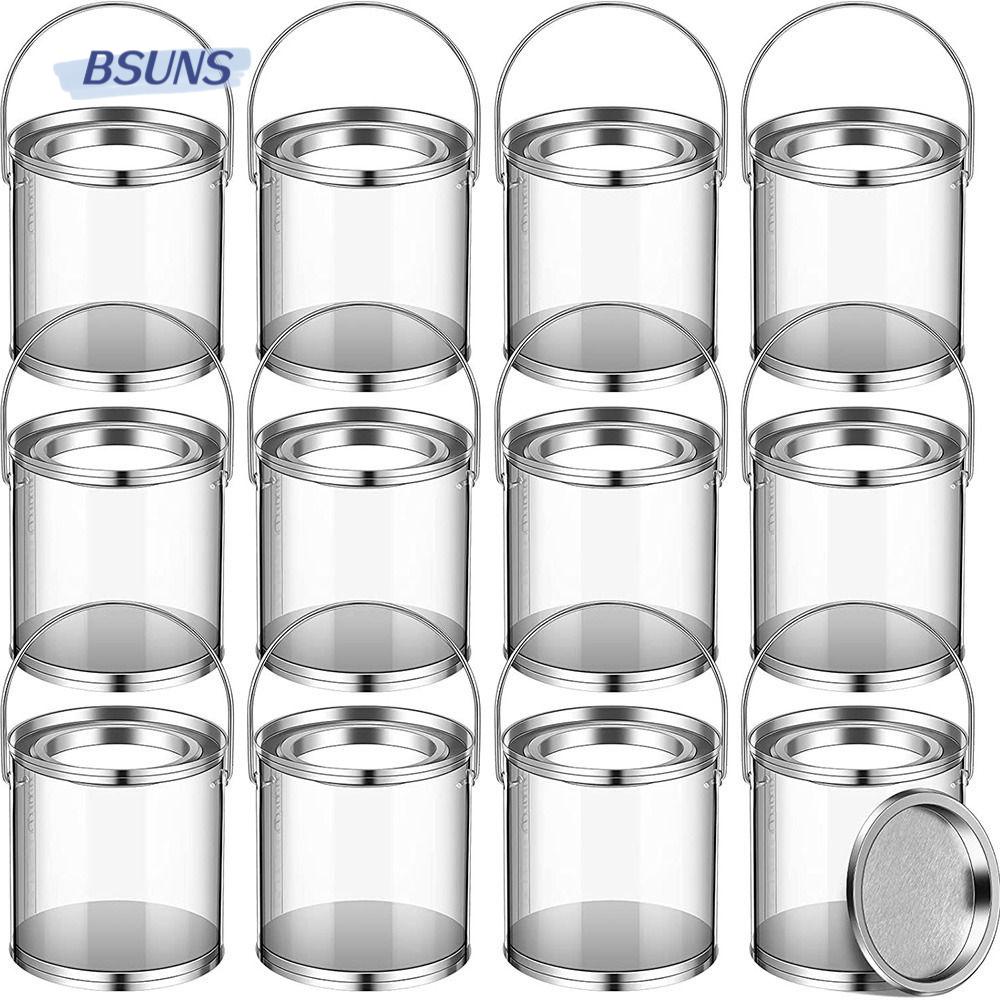 Set 12 Xô Đựng Kẹo Mini Trong Suốt Có Nắp Đậy Trang Trí Nhà Ở / Tiệc Tùng