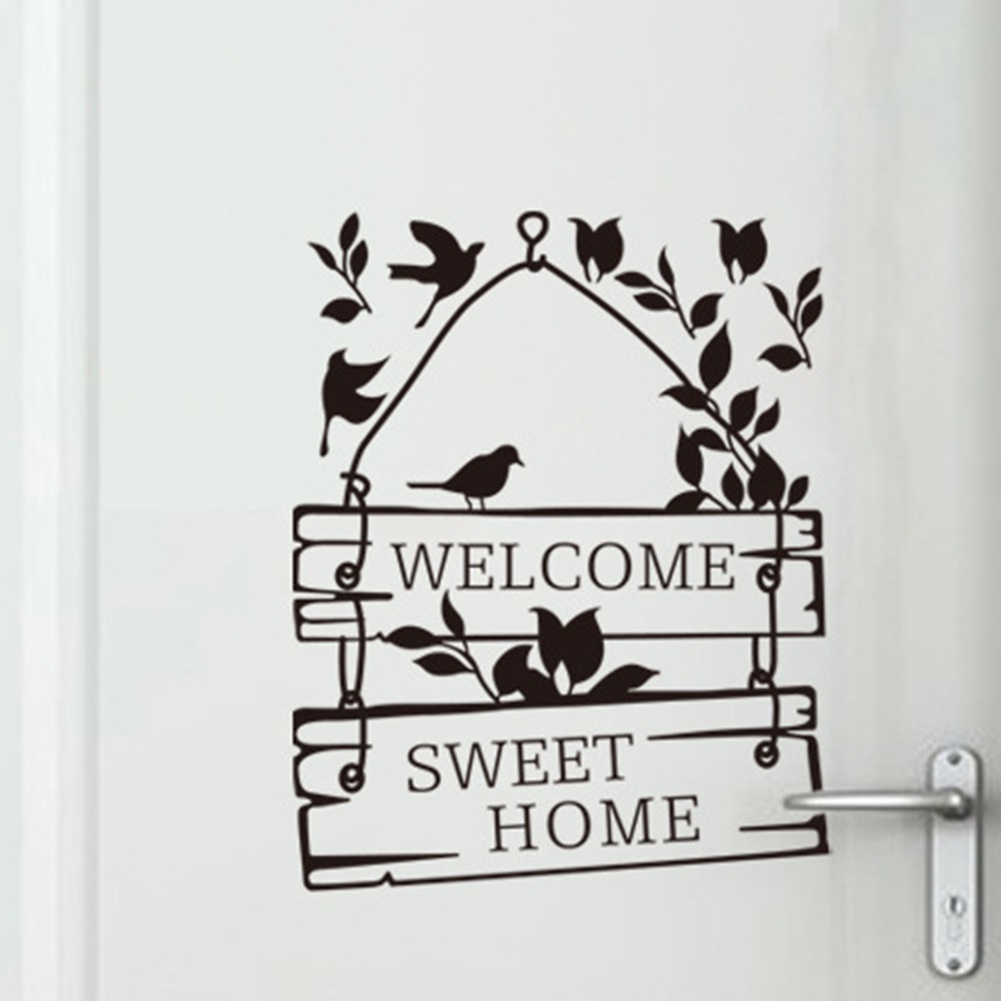 Miếng Dán Tường / Cửa Sổ Trang Trí Nội Thất In Chữ Tiếng Anh Độc Đáo DIY