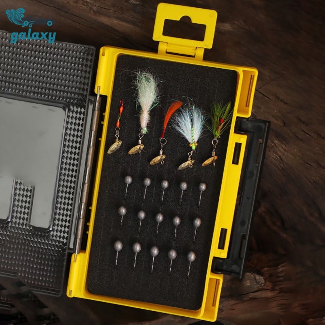 Galaxy Hộp Đựng Mồi Câu Cá Hai Mặt Có Tay Cầm Tiện Lợi