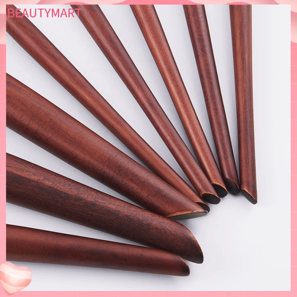 Bộ 8 Cọ Trang Điểm Lông Mềm Cán Gỗ Gụ Đa Năng Chuyên Nghiệp