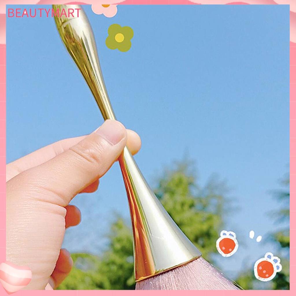 [beautymart] Cọ Trang Điểm Phủ Phấn Làm Đều Màu Da Dễ Vệ Sinh Làm Đều Màu Da Màu Vàng Hồng Đa Năng Bằng Nhựa Phụ Kiện Trang Điểm Hàng Ngày