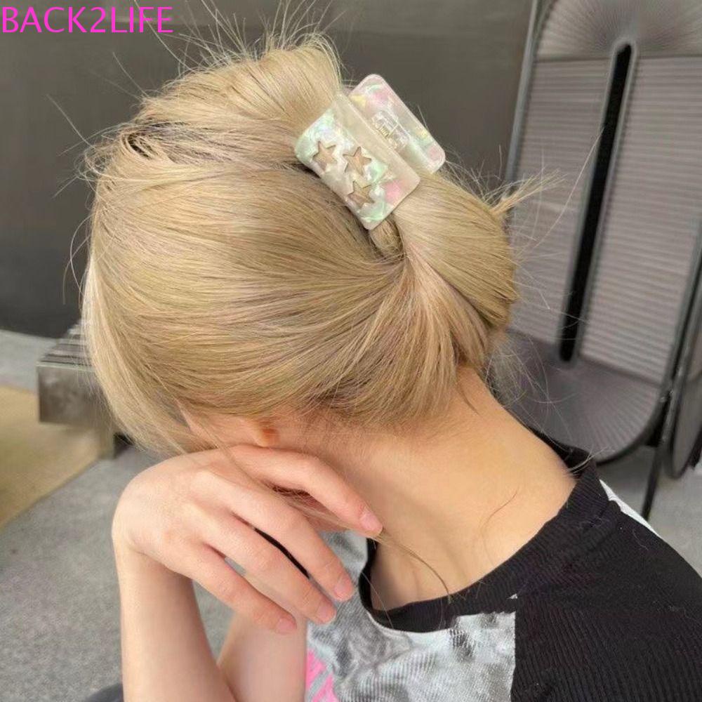 BACK2LIFE Kẹp Tóc Hình Ngôi Sao / Cá Mập Dễ Thương Thời Trang Cho Nữ