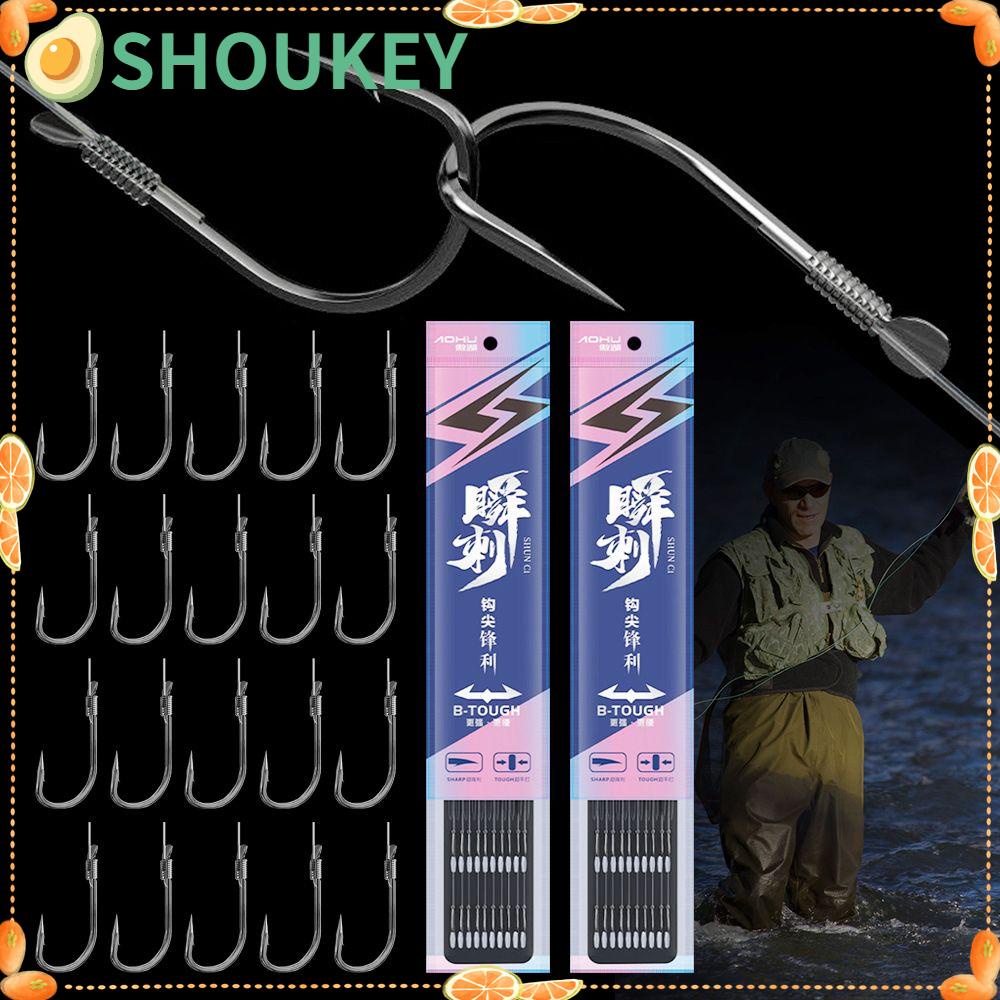 SHOUKEY Mồi Câu Cá 0.3 / 0.5 / / 0.8 / 1 / 2 / 3 Chất Lượng Cao Chuyên Dùng# Móc Câu Cá Thể Thao Hai Đầu Chuyên Dụng