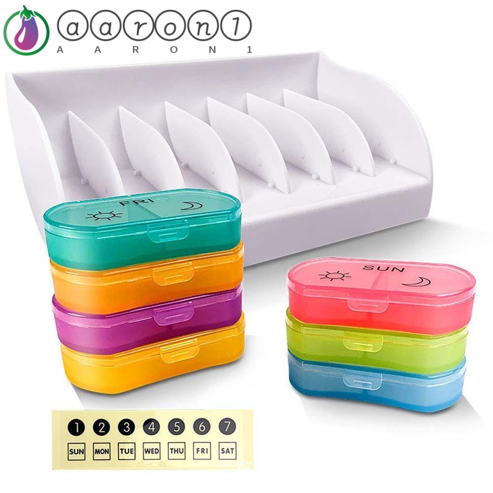 Aaron1 Hộp Đựng Thuốc Viên Vitamin Chắc Chắn Nhiều Màu Sắc Dùng Trong Các Hoạt Động Ngoài Trời