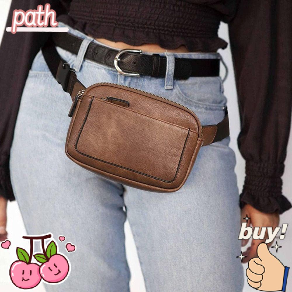 Túi Đeo Thắt Lưng Mini Bằng Da PU Có Túi Ẩn Tùy Chỉnh Kích Thước Cho Nữ