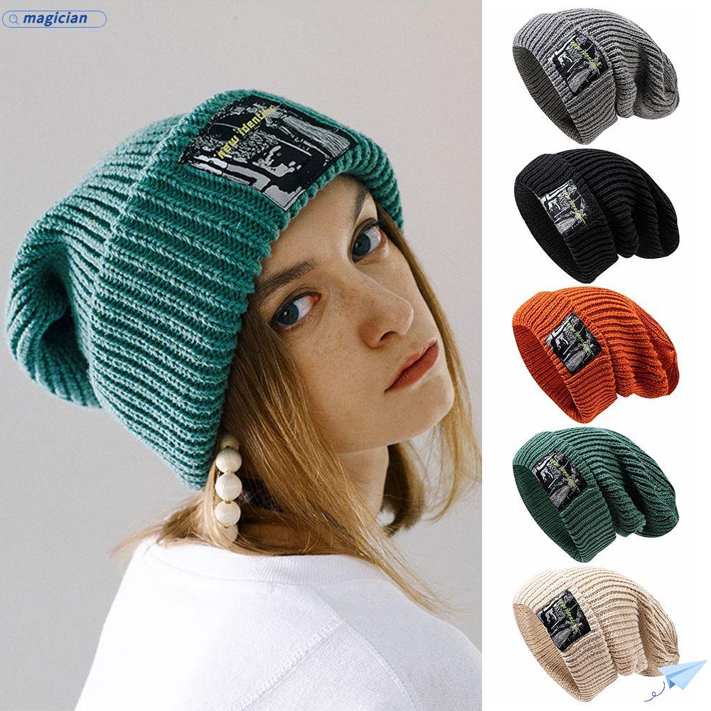 MAG Mũ beanie Trùm Đầu Giữ Ấm Thời Trang Cho Nữ