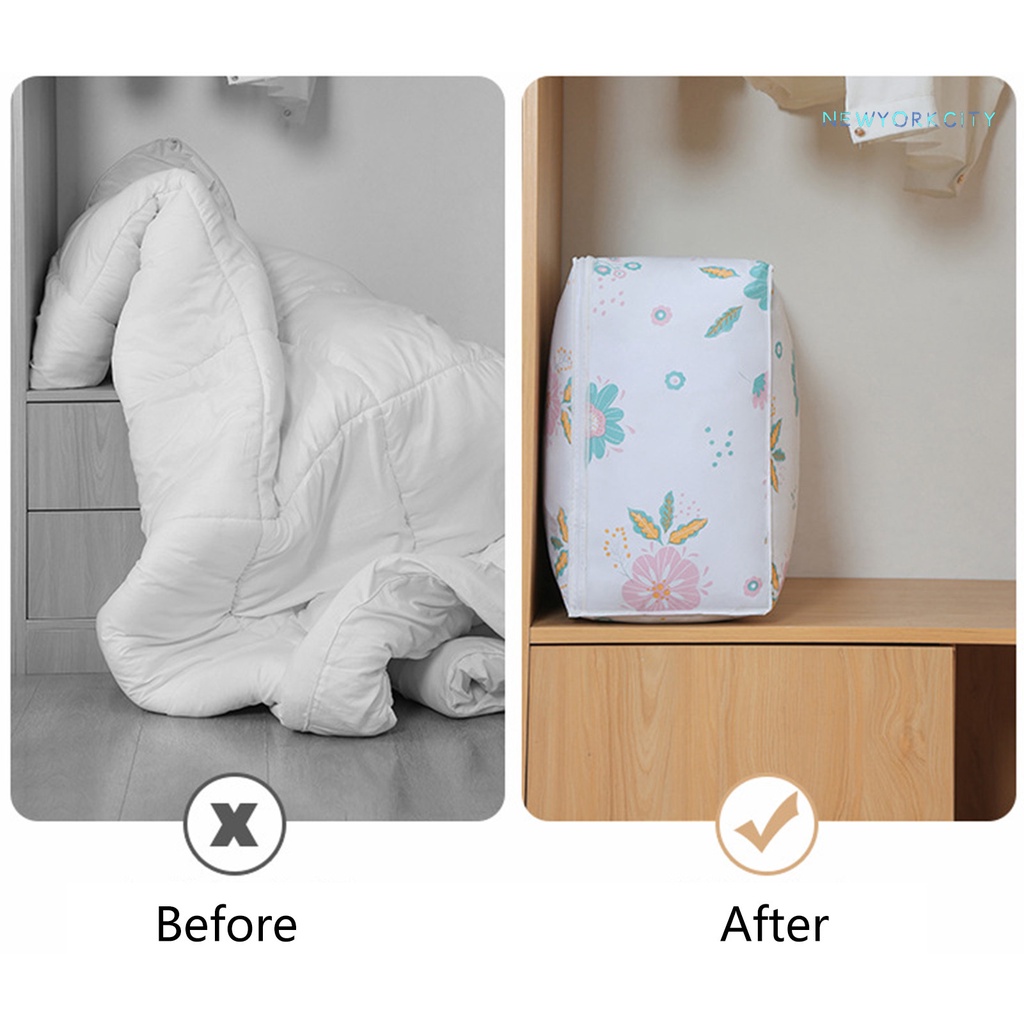 Túi Đựng Quần Áo PEVA In Họa Tiết Động Vật Chống Ẩm Có Khóa Kéo Tiện Dụng Cho Gia Đình